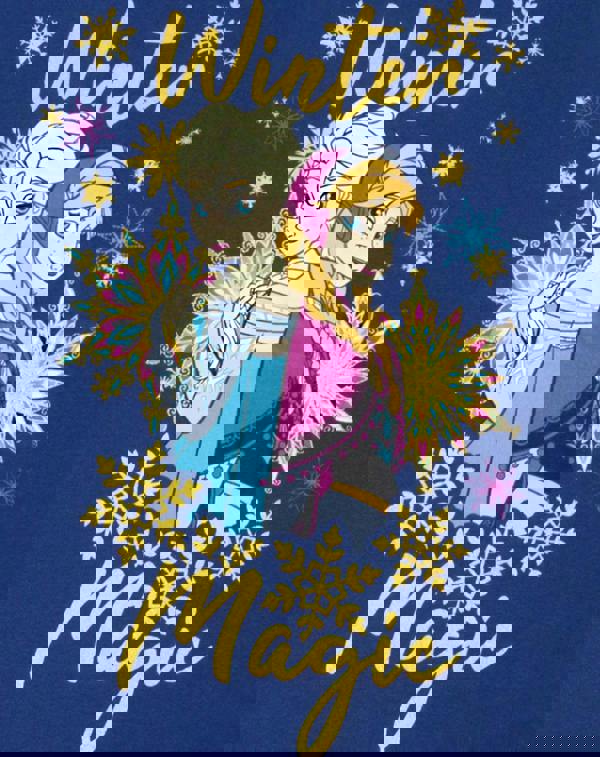 Disney Girls Blue Anna, Elsa Long Sleeved T-Shirt