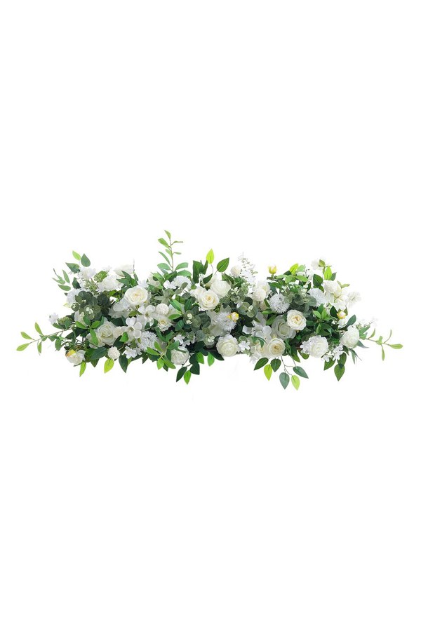Living and Home Artificial Peony Rose Silk Flower Row for Wedding Aisle Decor