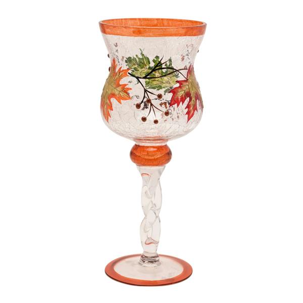 Country Living Autumn Leaf Candle Goblet - Large