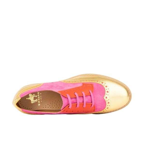 Embassy London The Artist - Ultra Glam - Women's leather lace-up shoe with brogue detailing