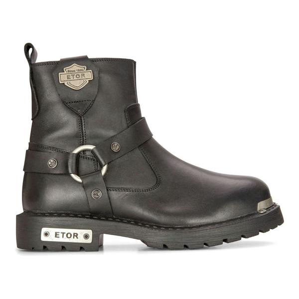 Infinity Leather Men's Leather Military Boots Black Combat Biker Motorcycle Punk Western Boot