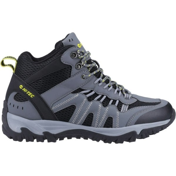 Hi-Tec Jaguar Mid Polyester Men's Graphite/Black/Citron Hiking Boots