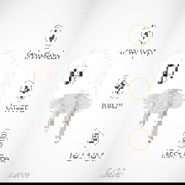 GadJet USB-C + USB-A Power Adapter