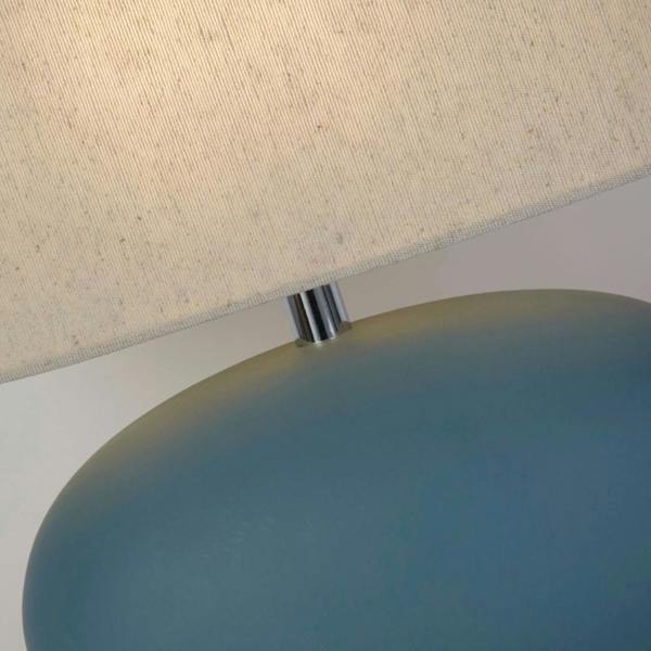Pagazzi Lighting Eveline Blue Ceramic Table Lamp
