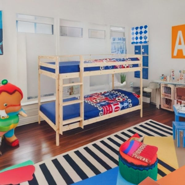 Comfy Living Zara Wooden Bunk Bed