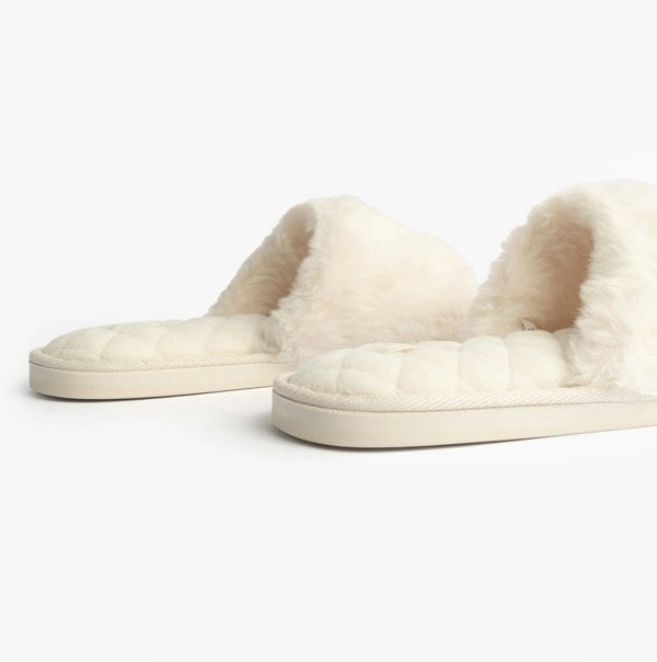 Bedroom Athletics ERIN Womens Slipper Sliders Cream