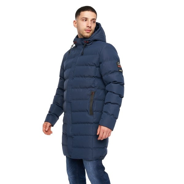 Crosshatch Mens Longkamp Jacket - Navy