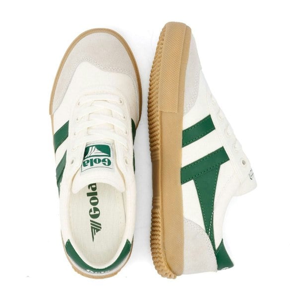 Gola Badminton Women's White/Green Trainers