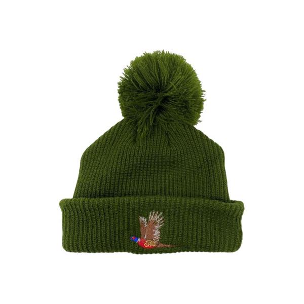 Kids Pheasant Embroidered Beanie
