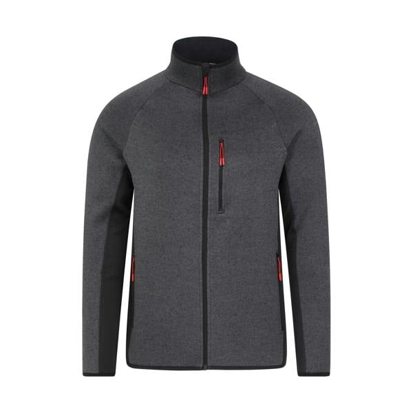 Mountain Warehouse Mens Treston Full Zip Fleece Jacket - Black - 