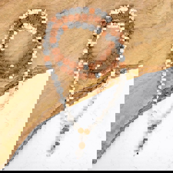 Myga Bodhi Mala Bead Necklace