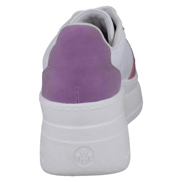 Rieker Ladies Rieker Vegan Wedge Colour Block Trainers M7814