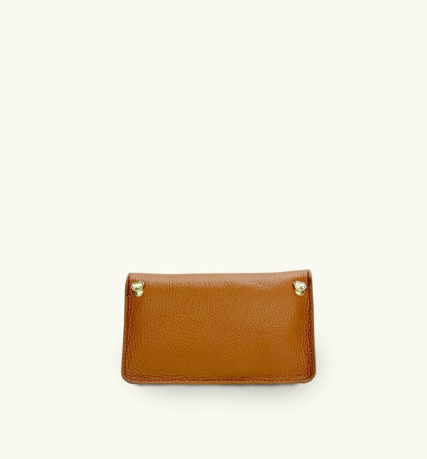 The Mila Leather Phone Bag - Tan