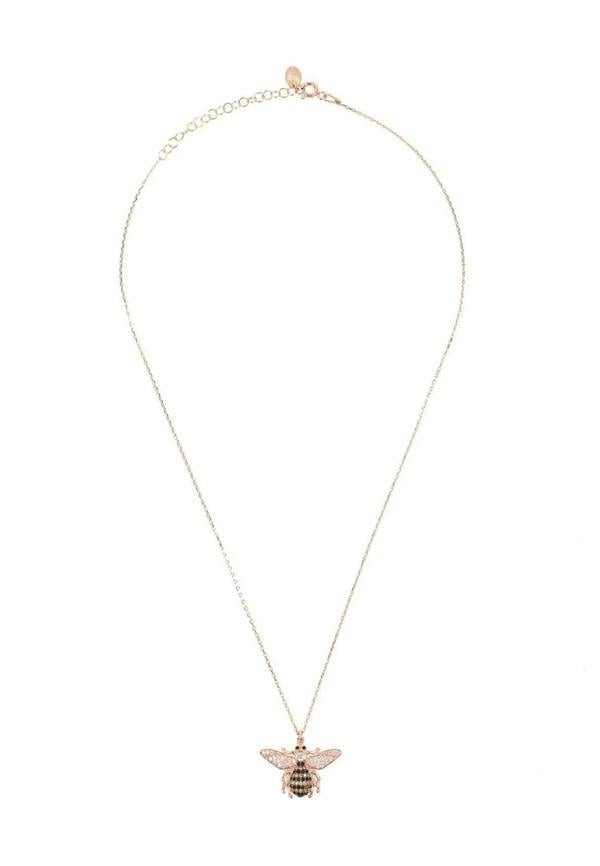 Honey Bee Pendant Necklace Rosegold - LATELITA Necklaces