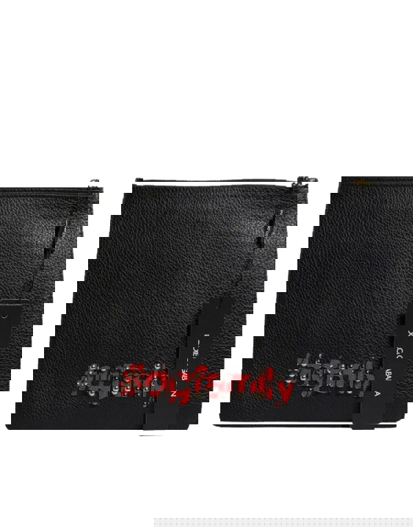 Leather Clutch with Appliqus