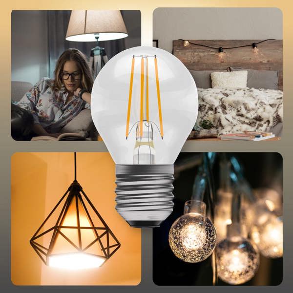 BELL Lighting Dimmable E27 LED Filament Golf Ball 4.7W Light Bulb