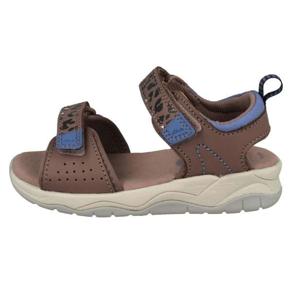 Clarks Childrens PLAYPRINT Collection By Clarks Big Cat Detailed Sandals Clowder Print