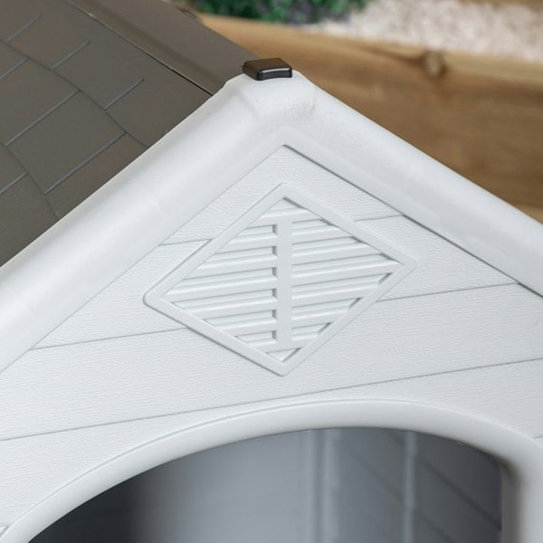 Samuel Alexander 82 x 76cm Samuel Alexander Small Outdoor Plastic Dog House with Raised Bed