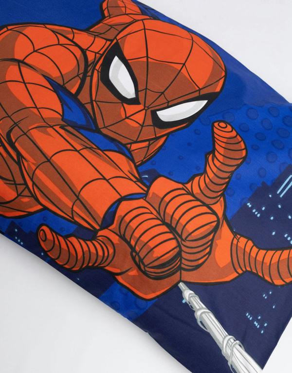 Vanilla Underground Spiderman Boys Blue Character Single Duvet Set (One Size)