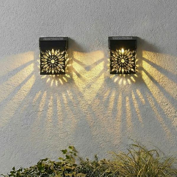 Garden Greatness Duo Solar Silhouette Wall Lights