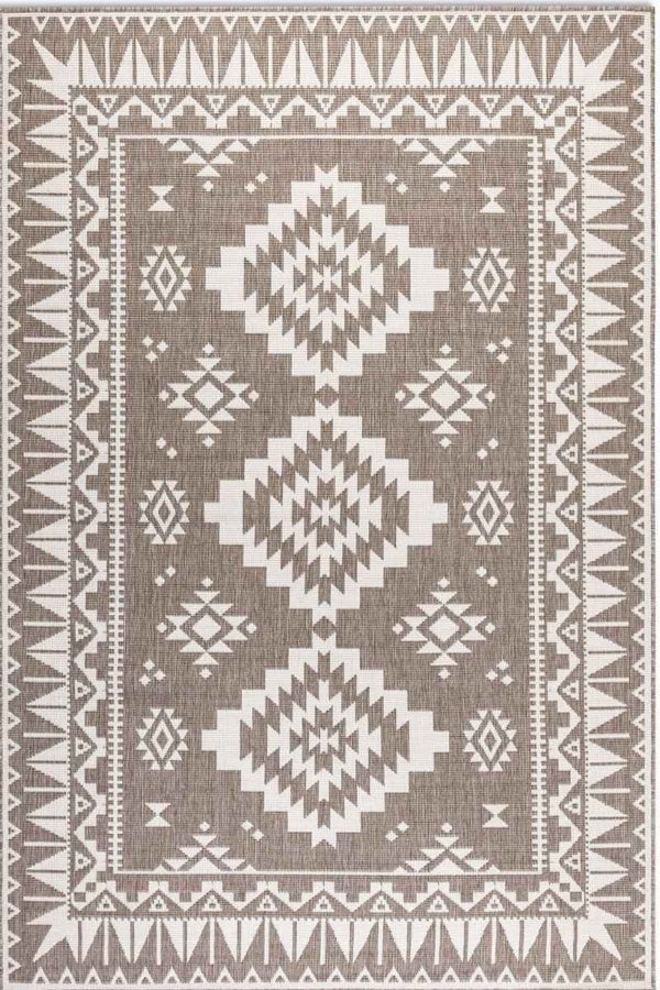 Dynamic Indoor & Outdoor Reversible Beige Rug