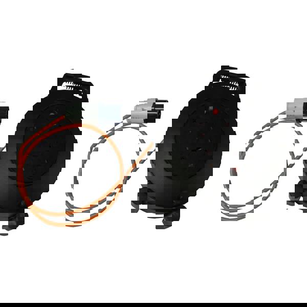 Camping Electric Extension Reel 15M (4 Way Electric Hook Up Lead Caravan Campsite)