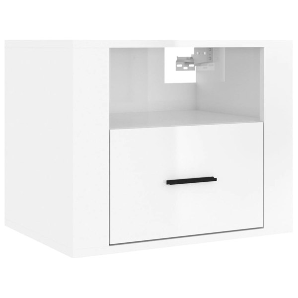 Berkfield Wall-mounted Bedside Cabinets 2 pcs High Gloss White 50x36x40cm
