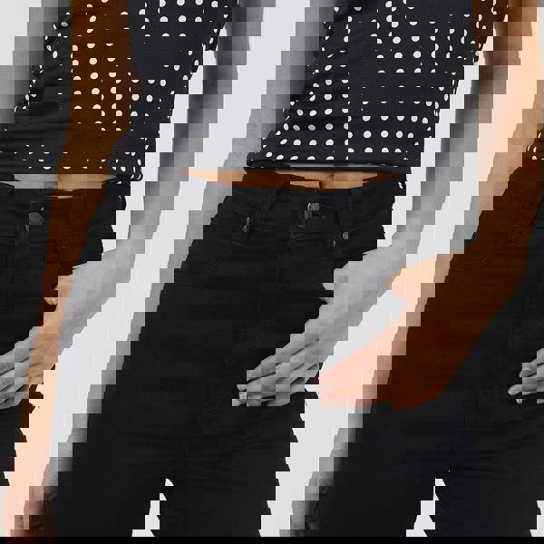 Brave Soul Black High Waist Skinny Jeans - Black Image 4