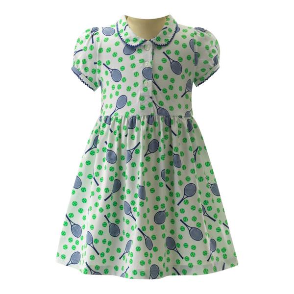 Rachel Riley Tennis Ball Jersey Dress
