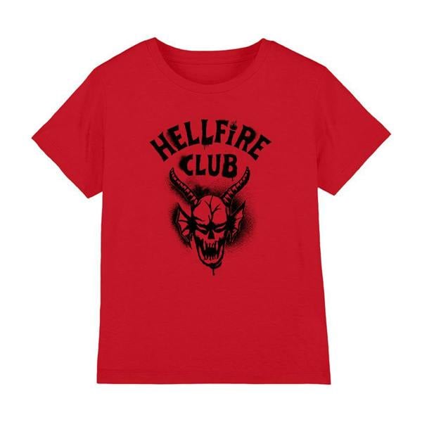 Stranger Things Childrens/Kids Hellfire Spray Logo T-Shirt - Red - 