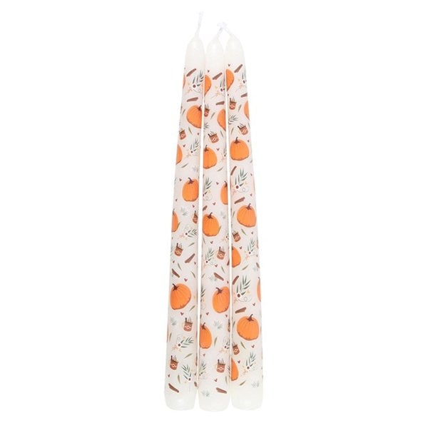 Serano Set of 3 Pumpkin Taper Candles