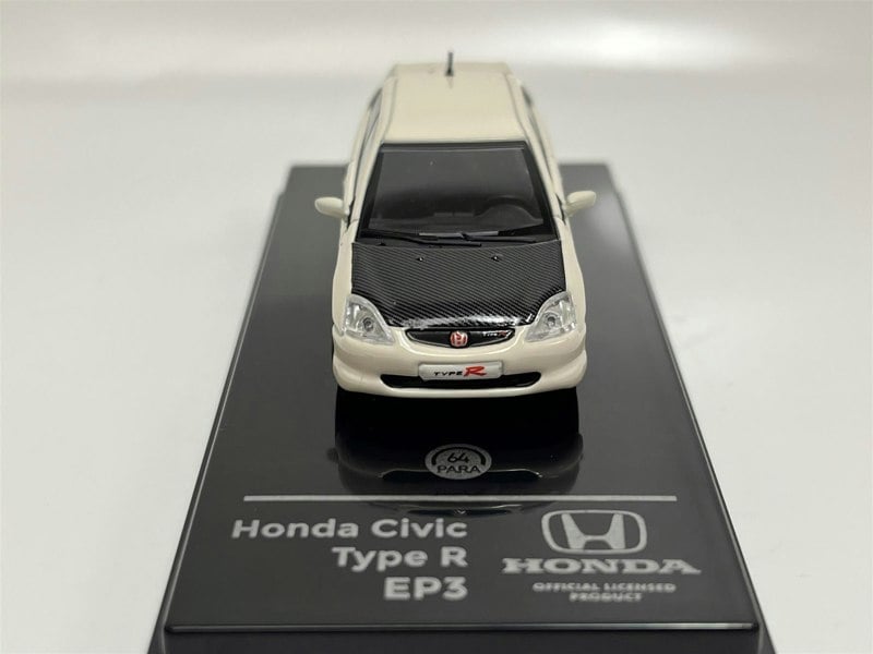 Paragon Honda Civic 2001 Type R EP3 White LHD 1:64 Scale Paragon 55347