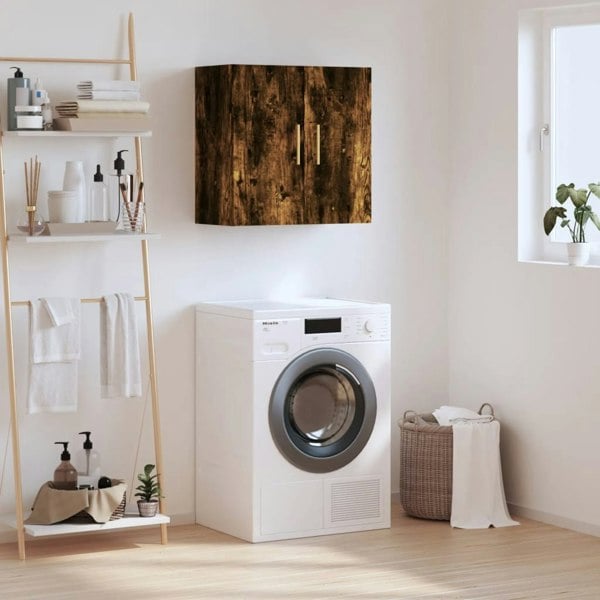 Berkfield Wall Cabinet Smoked Oak 60x31x60 cm Engineered Wood