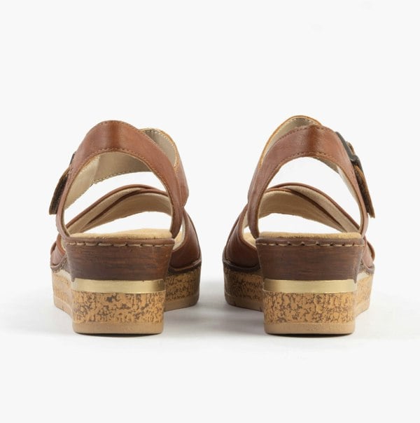 Rieker 63795-22 Womens Sandals - Brown