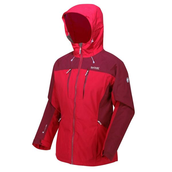 Regatta Womens/Ladies Highton Waterproof Padded Jacket - Dark Cerise/Purple Potion - 
