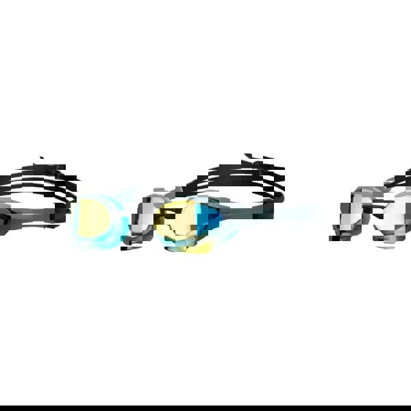 Arena Cobra Ultra Swipe Mirror swim goggles in gold and black