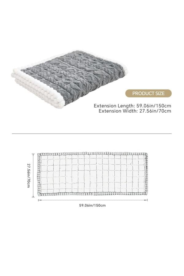 Living and Home Soft & Non-slip Plush Sofa Cover