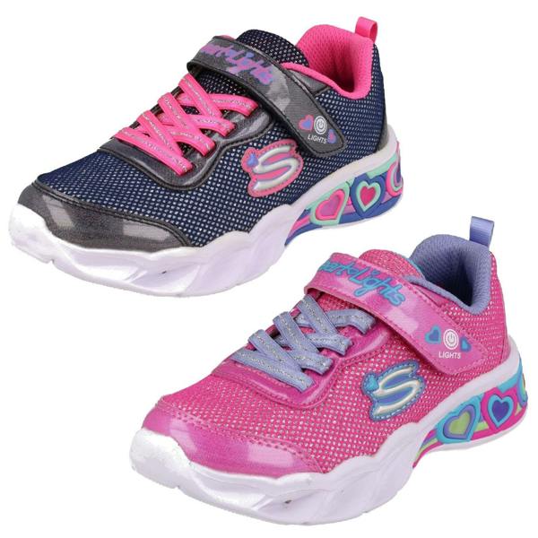Skechers Girls Skechers Light Up Trainers Shimmer Spells 302304