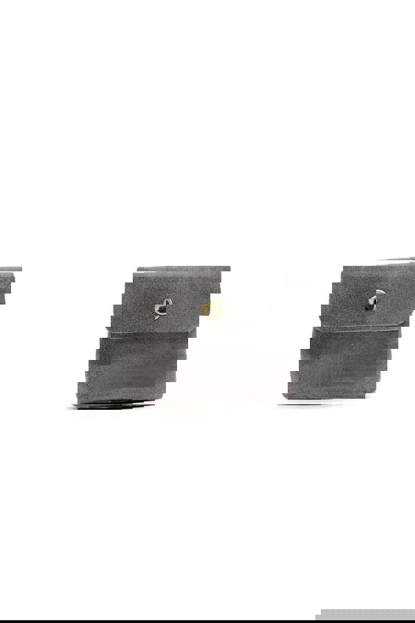 Pluspup Compact Snap Button Slim Fit Italian Genuine Suede Purse