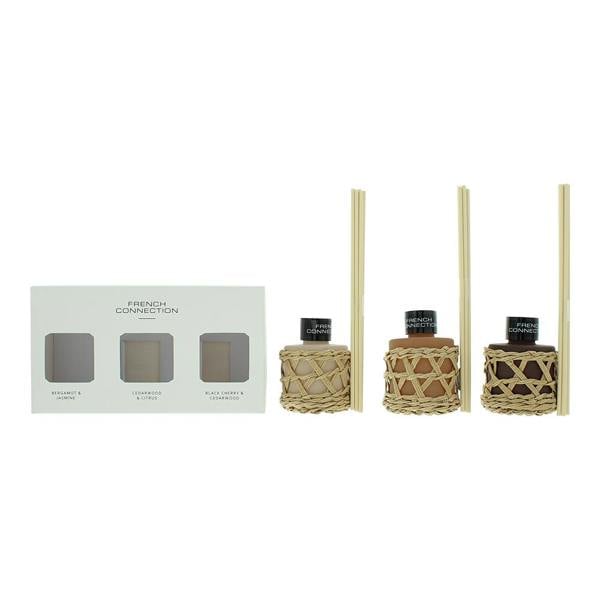 French Connection Bamboo Collection Trio of Reed Diffuser Gift Set 3 x 50ml