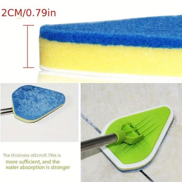 Dyzi Multifunctional Bathroom Mop Tile Cleaning Kit Extendable Pole