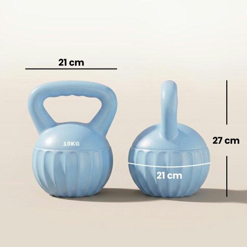 SPORTNOW Kettlebell with Non-Slip Handle 10 kg Blue