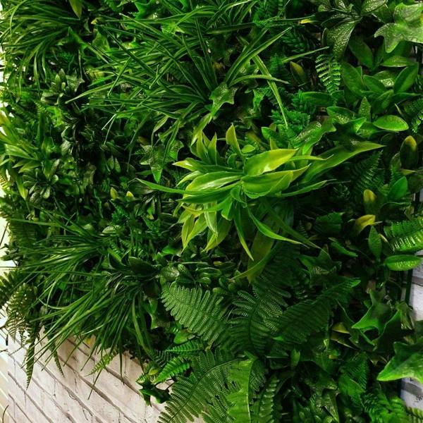 Premium Artificial Living Green Wall Panel 1m x 1m - Forest Fern - Evergreenery