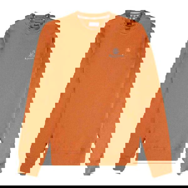 Aquascutum Mens Small Logo Active Sweatshirt - Orange - 