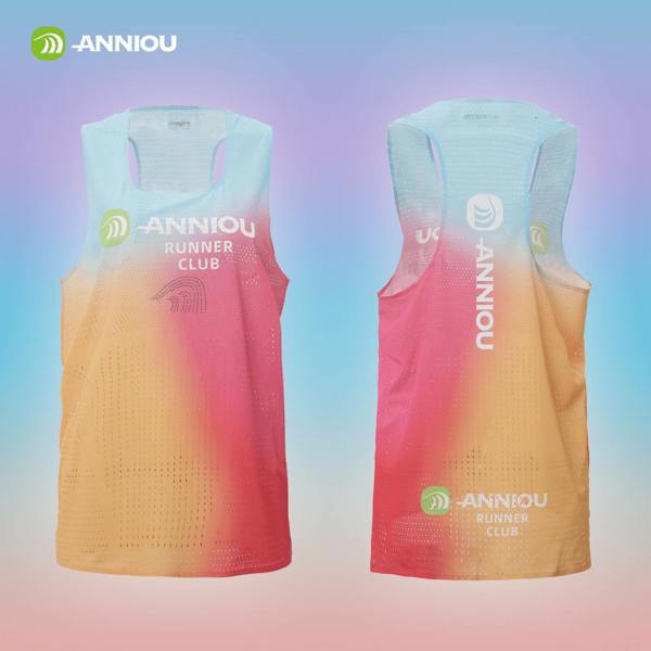 Anniou Women Wind Tunnel Marathon Vest - pink