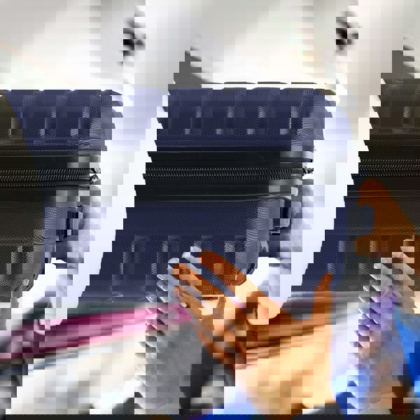 Flight Knight 45x36x20cm EasyJet Free Cabin Bag 2 Wheel Suitcase Hard Shell Carry On