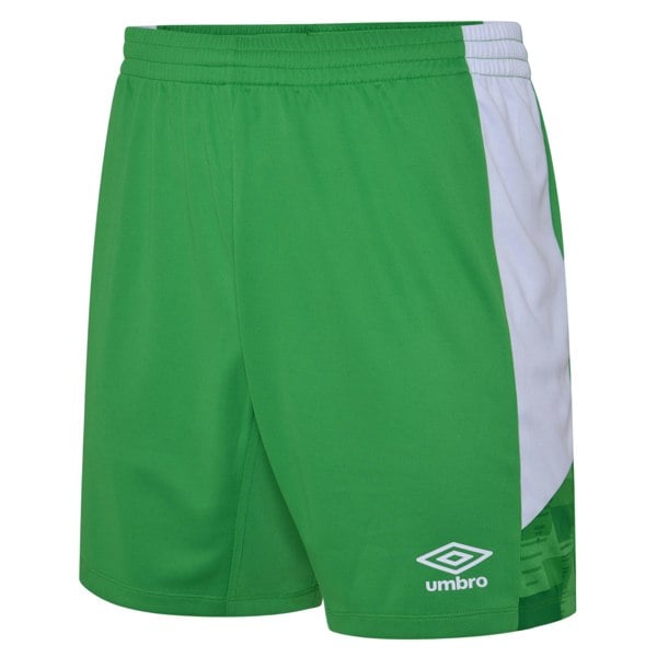 Umbro Childrens/Kids Vier Shorts - Emerald/White