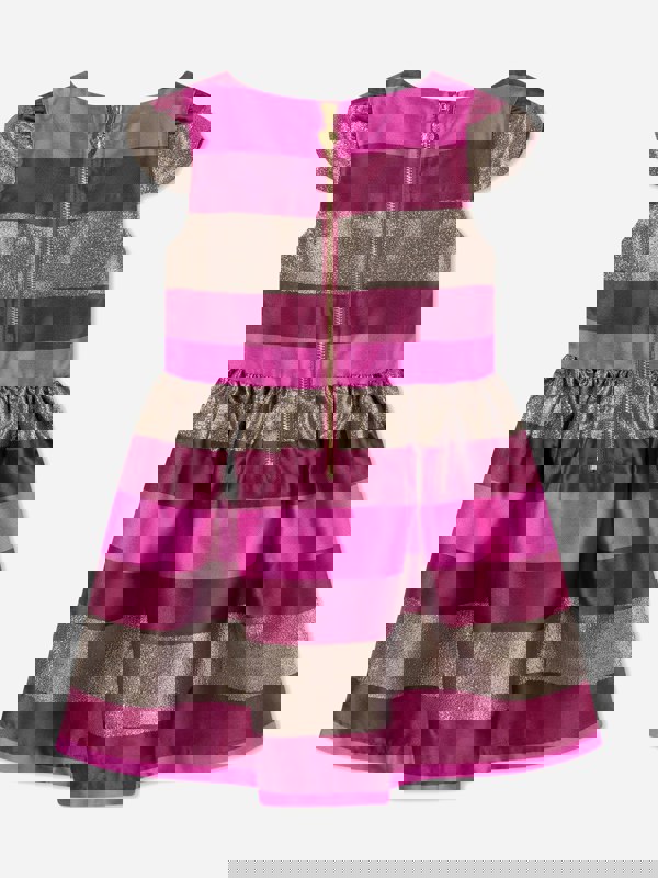 Angels Face Girls Desiree Striped Dress in Pink