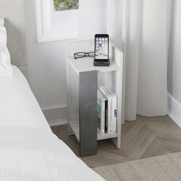 Decortie Elos Modern Narrow Bedside Table Right Module 25x25x60cm