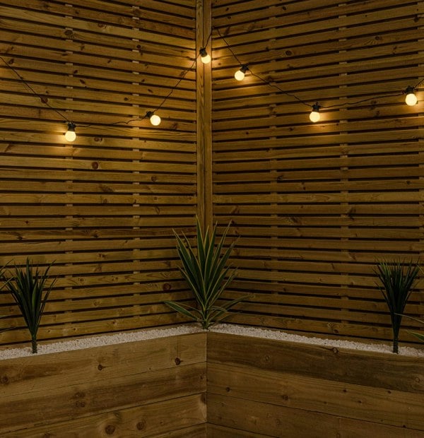 Samuel Alexander Set of 20 Indoor Outdoor Connectable Party Festoon Lights with Warm White LEDs